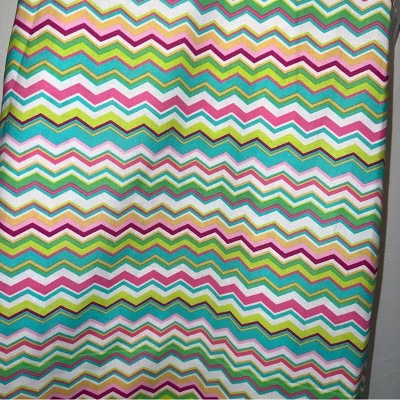 NEW Girl Handmade Floral & Stripe Cotton Reversible  Sundress Sz 8 Shoulder Ties - Picture 6 of 8